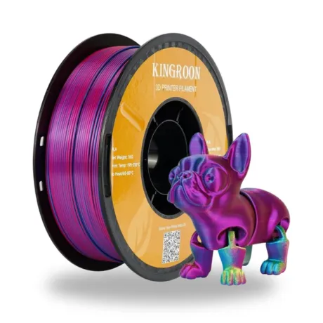 Üç Renk(Mavi-Fuşya-Altın) Silk PLA Filament (Kopya)