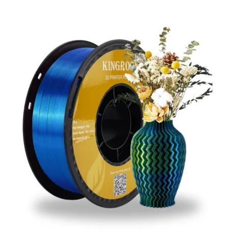 Üç Renk(Mavi-Yeşil-Sarı) Silk PLA Filament